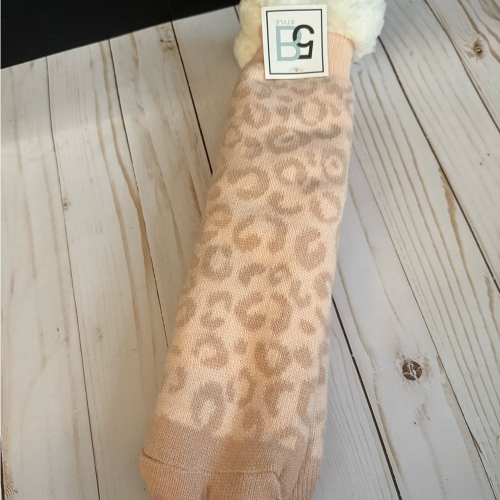 Leopard Print Cozy Socks